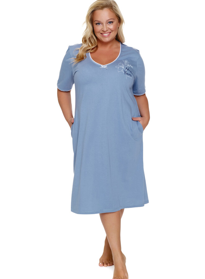 Nachthemdje Plus Size Sky Blue TB.7263