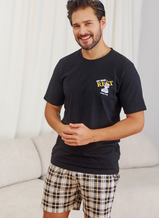 Pyjama voor heren Rust Zwart PMB.7231