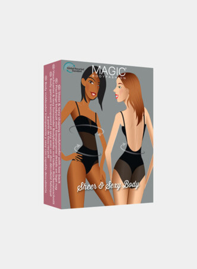 Sheer & Sexy Body Zwart 18BO