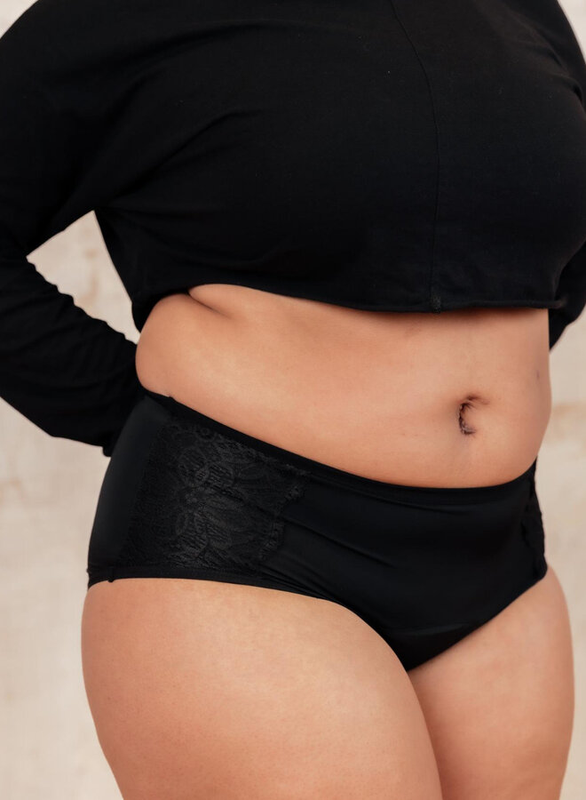 Menstruatie Slip Polly 25 ml Zwart