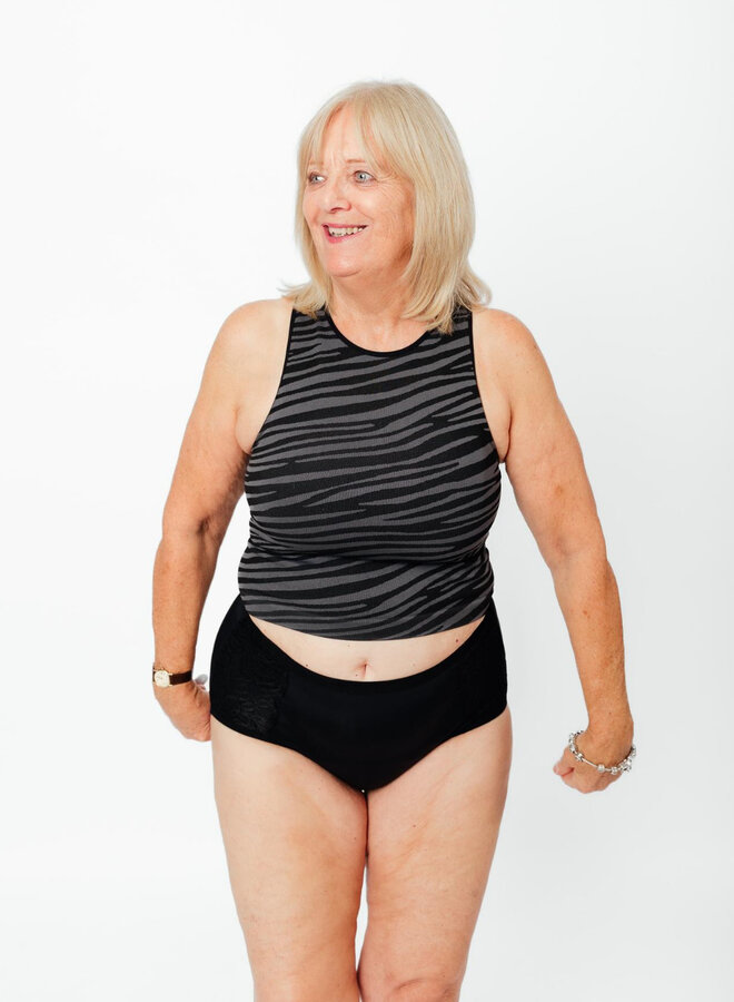 Menstruatie Slip Polly 25 ml Zwart