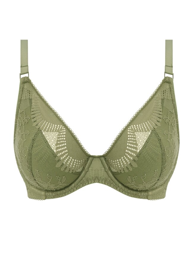 Sensu Lace Plunge Bh  Silk Green WE601202