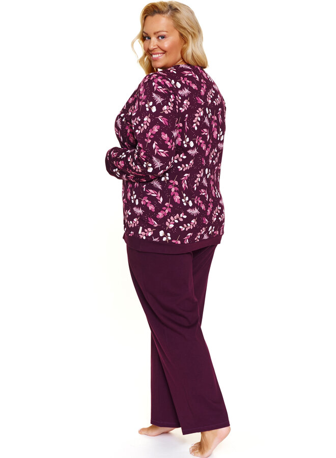 Pyjama Plus Size Burgundy PB.7320