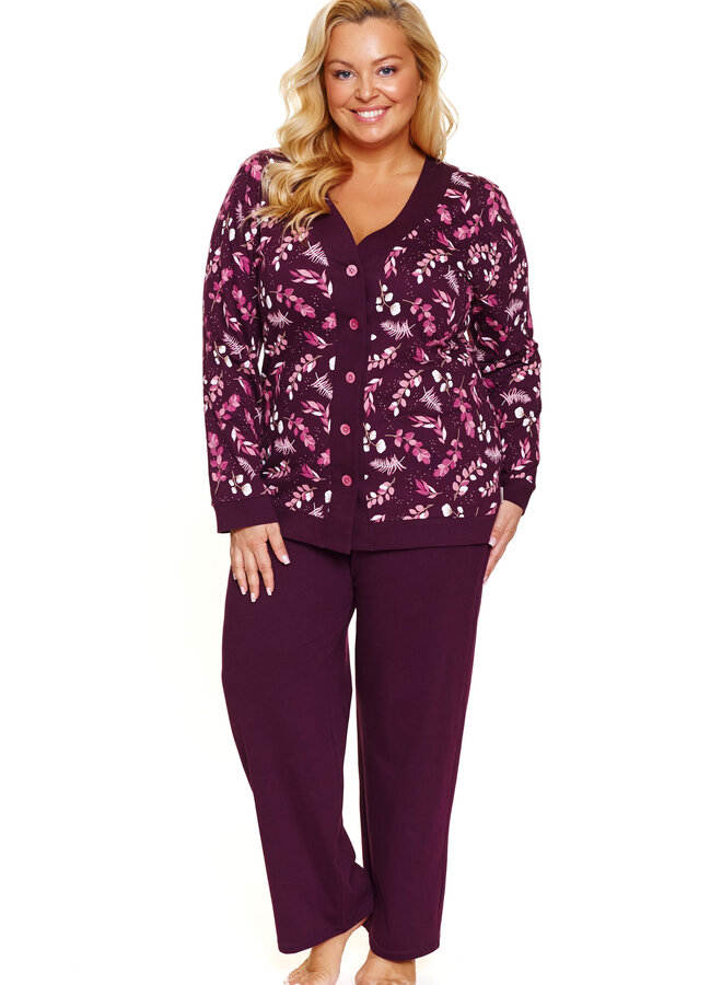 Pyjama Plus Size Burgundy PB.7320