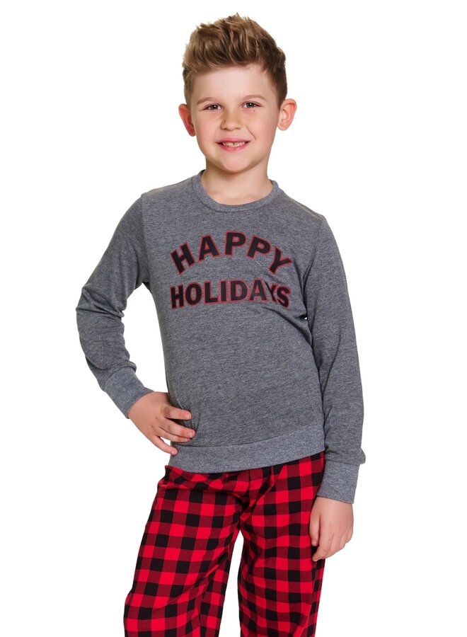 Familie Pyjama voor kinderen Donker Grijs PDU.7345