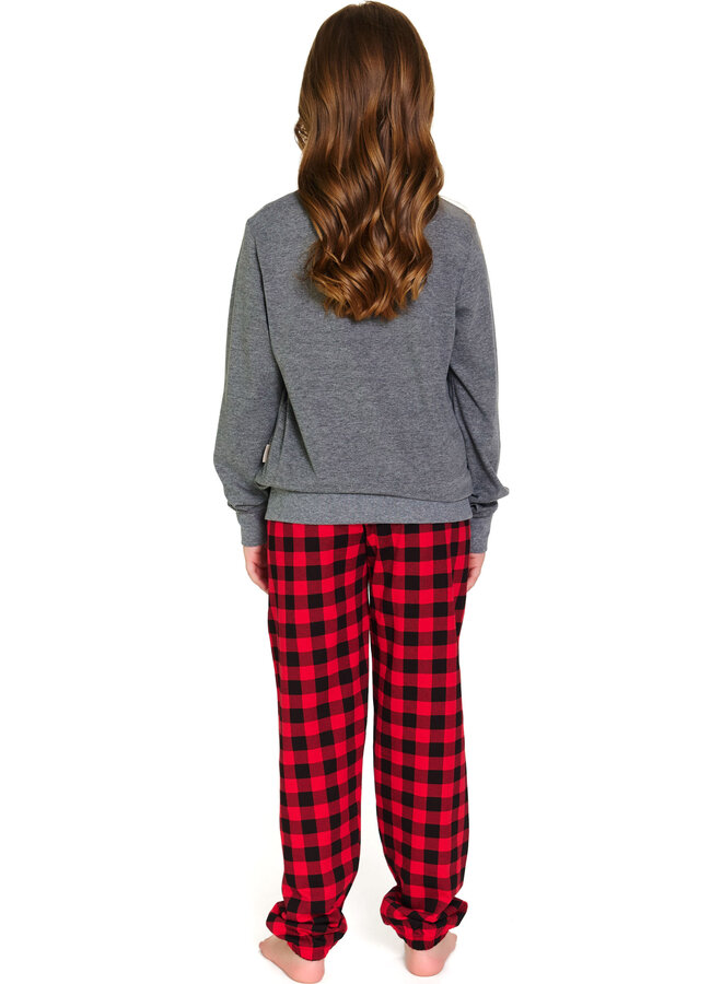 Familie Pyjama voor kinderen Donker Grijs PDU.7345