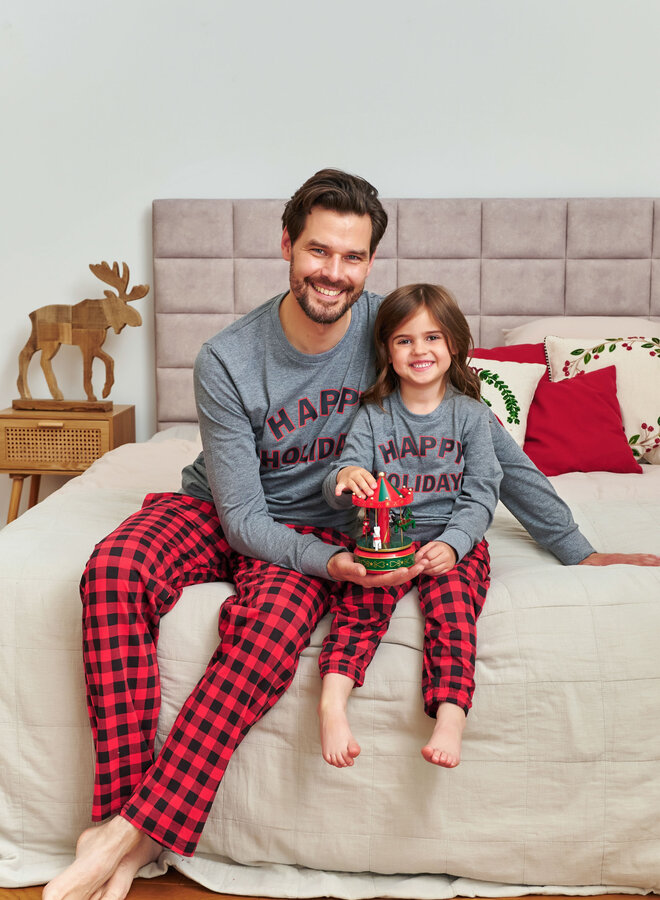 Familie Pyjama voor papa  Donker Grijs PMB.7344