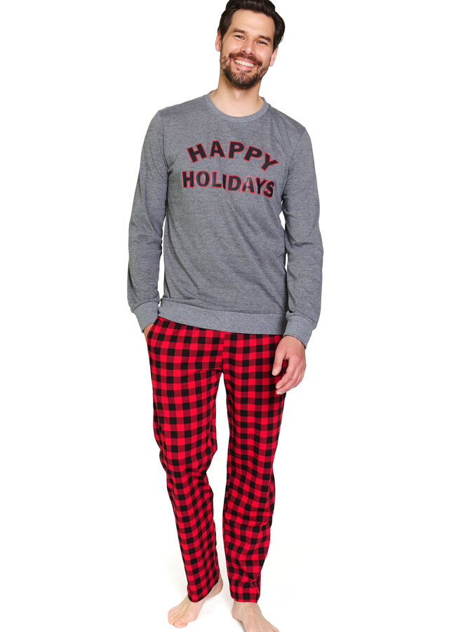 Familie Pyjama voor papa  Donker Grijs PMB.7344
