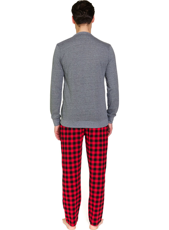 Familie Pyjama voor papa  Donker Grijs PMB.7344