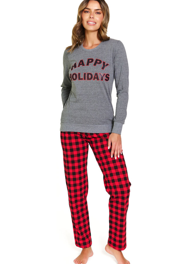 Familie Pyjama voor mama Donker Grijs PM.7343