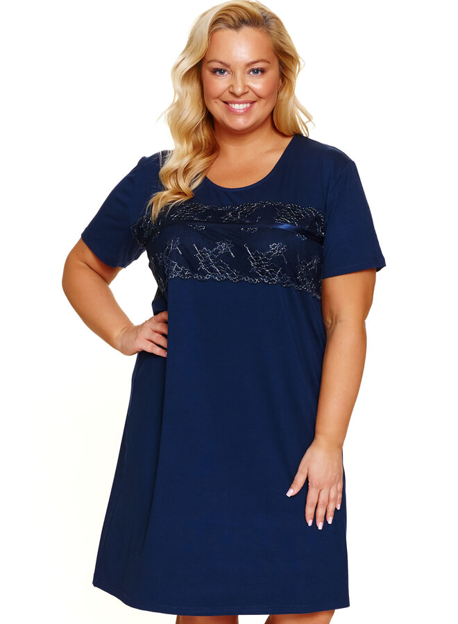 Nachthemdje Plus Size Navy TB.7329