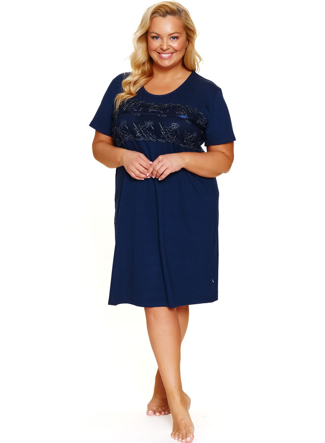 Nachthemdje Plus Size Navy TB.7329