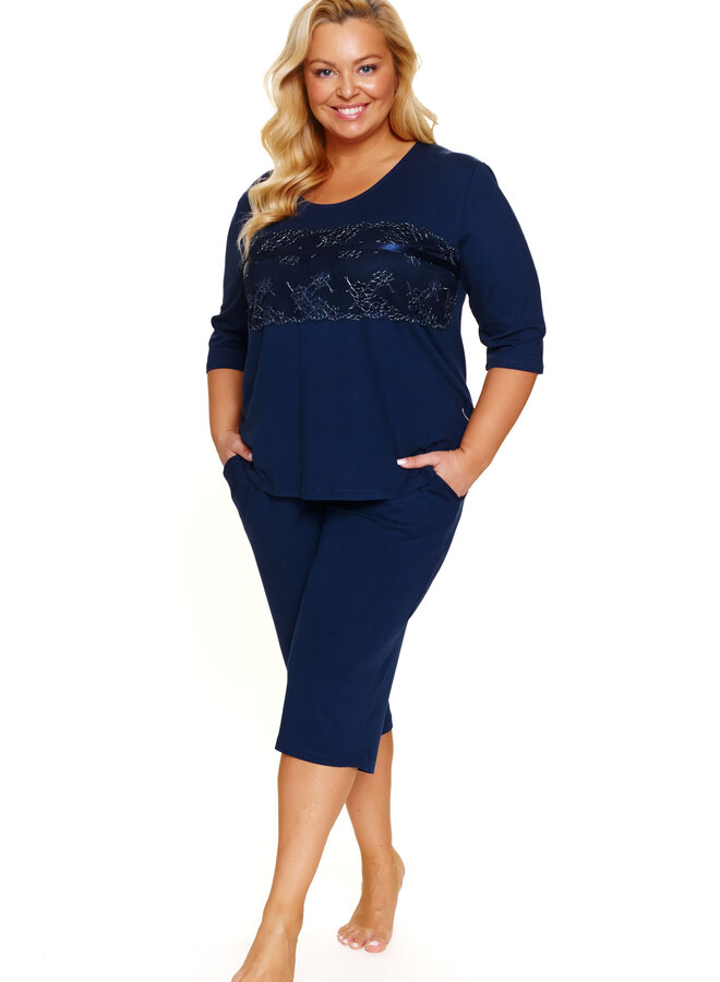 Pyjama Plus Size Navy PB.7330