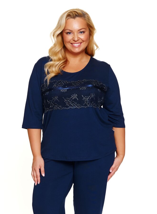 Pyjama Plus Size Navy PB.7330