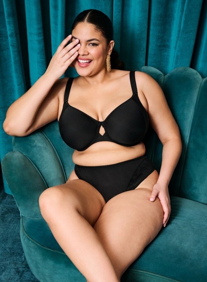 Nerina Spacer T-Shirt Bh Zwart EL302710