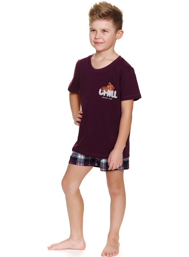 Pyjama voor kinderen Chill Burgundy PDU.7202