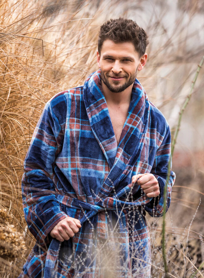 Kamerjas Mannen Blauw/Bruin MGL 431