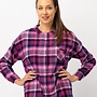 Nachthemd Flanel Roze/ Blauw LND 490