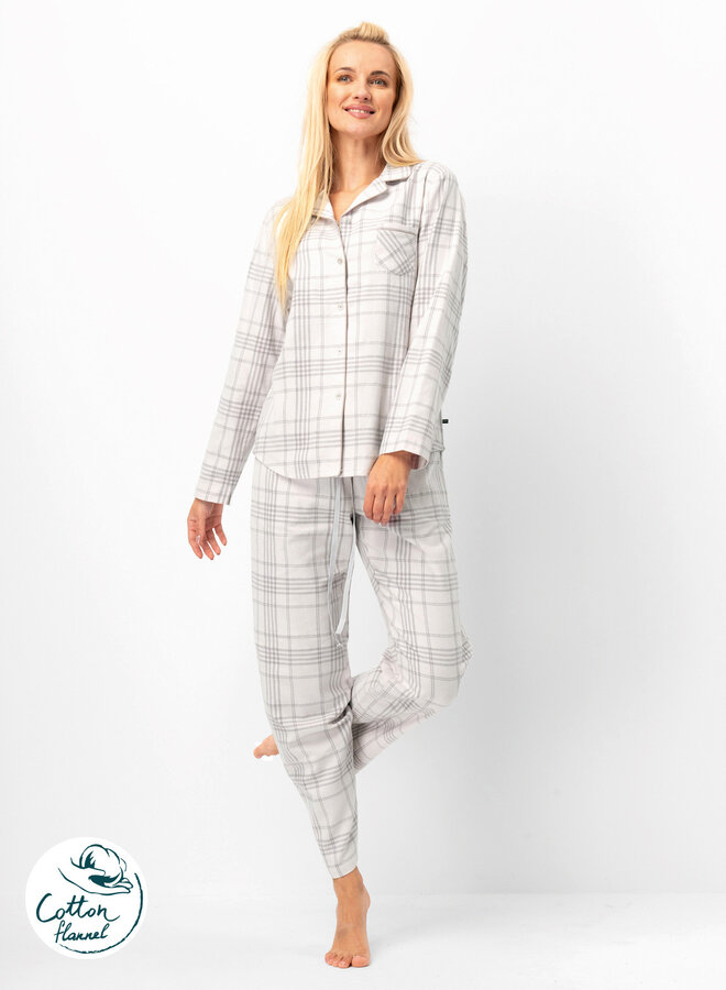 Pyjama Flanel Grijs LNS 401