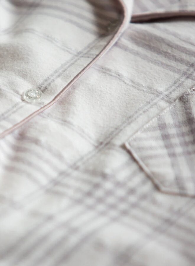 Nachthemd Flanel Grijs LND 401