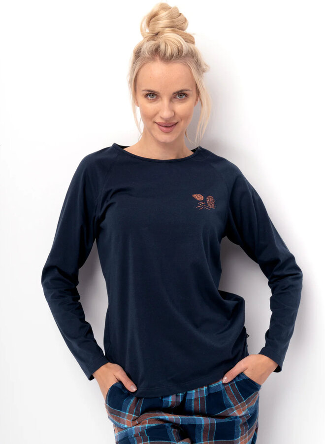 Pyjama Flanel/Katoen Blauw LNS 432