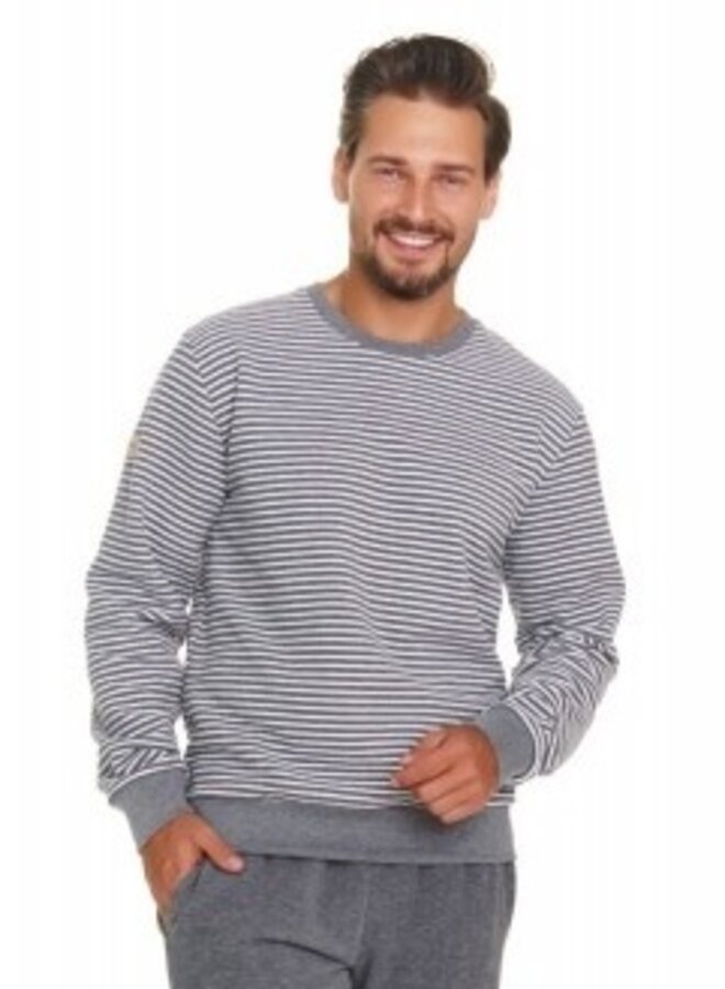 Warme pyjama voor heren Donker Grijs PMB.5248