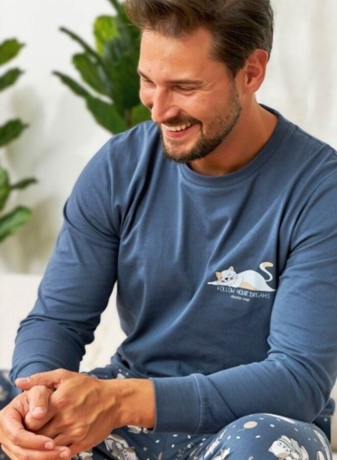 Pyjama voor heren Dreams Deep Blue PM.7112