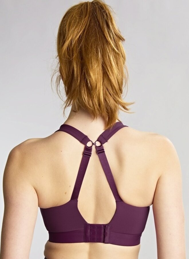 Niet-Voorgevormde Sport Bh met beugel Ultra Perform Endurance Berry/Chalk  5022