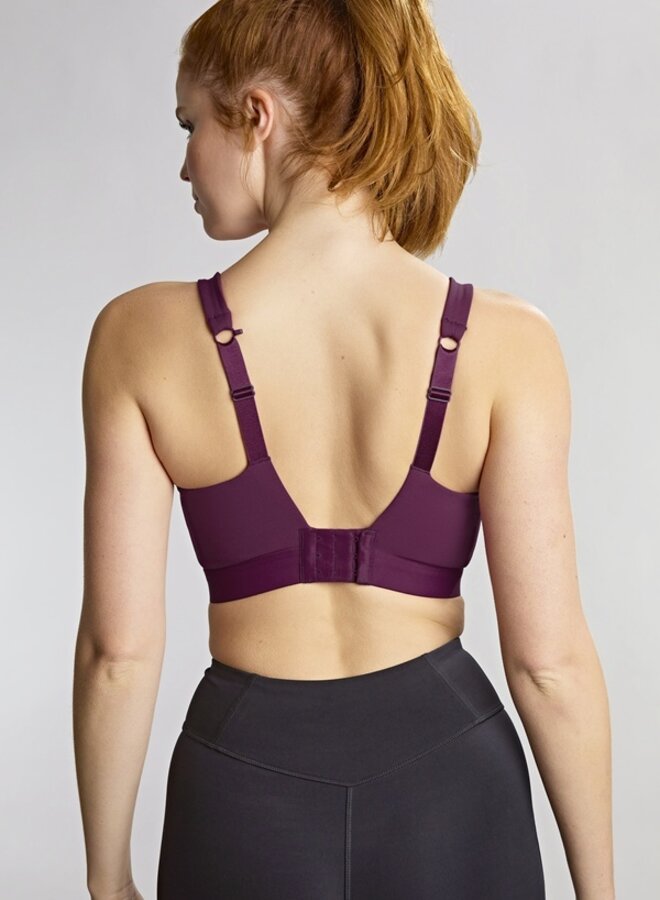 Niet-Voorgevormde Sport Bh met beugel Ultra Perform Endurance Berry/Chalk  5022