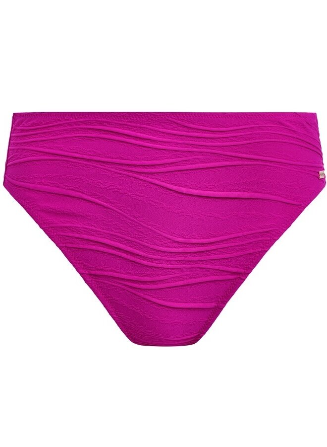 Hoge Bikini Slip Beach Waves Bright Fuchsia FS502278