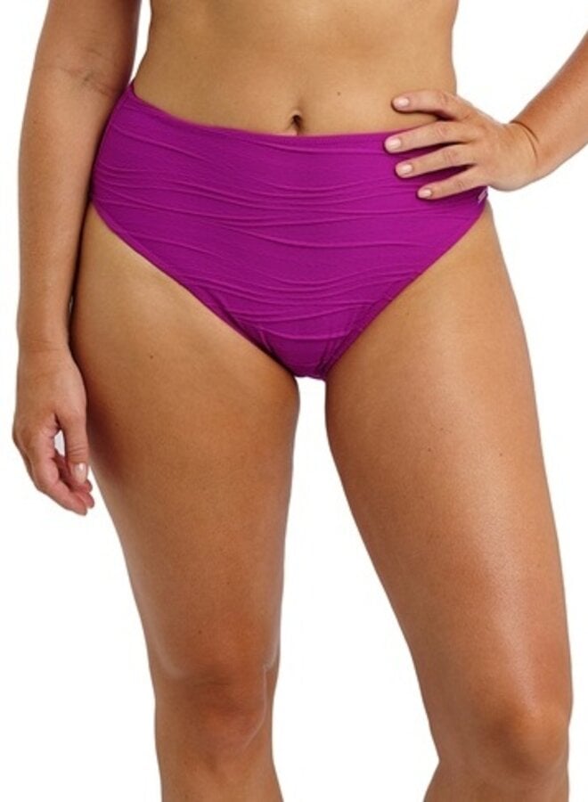Hoge Bikini Slip Beach Waves Bright Fuchsia FS502278
