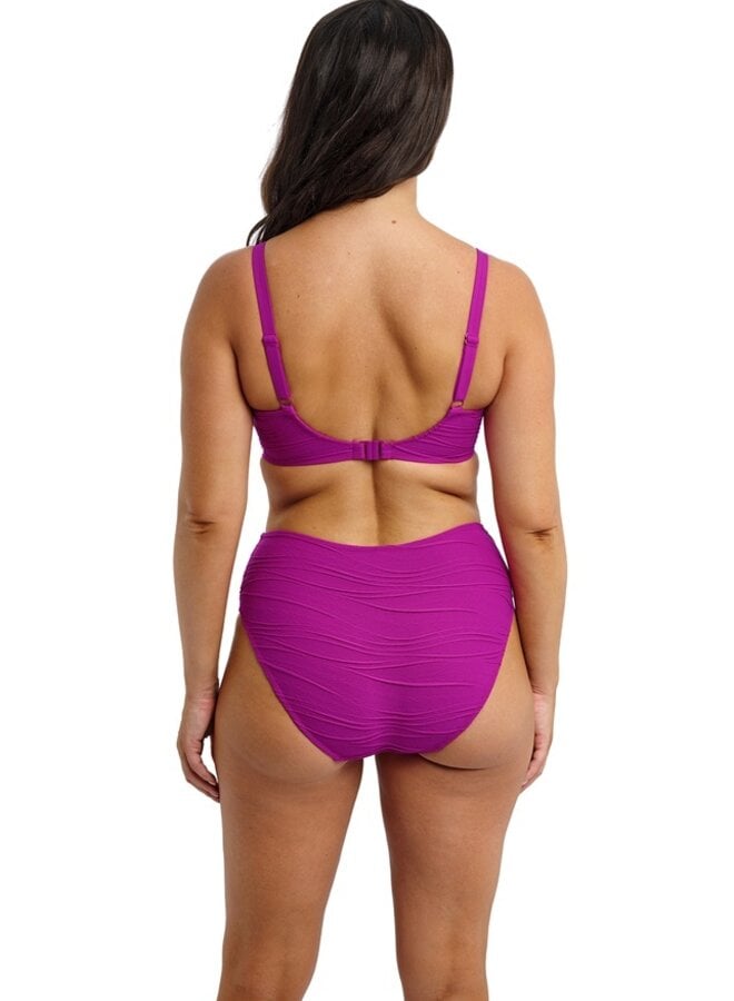Hoge Bikini Slip Beach Waves Bright Fuchsia FS502278