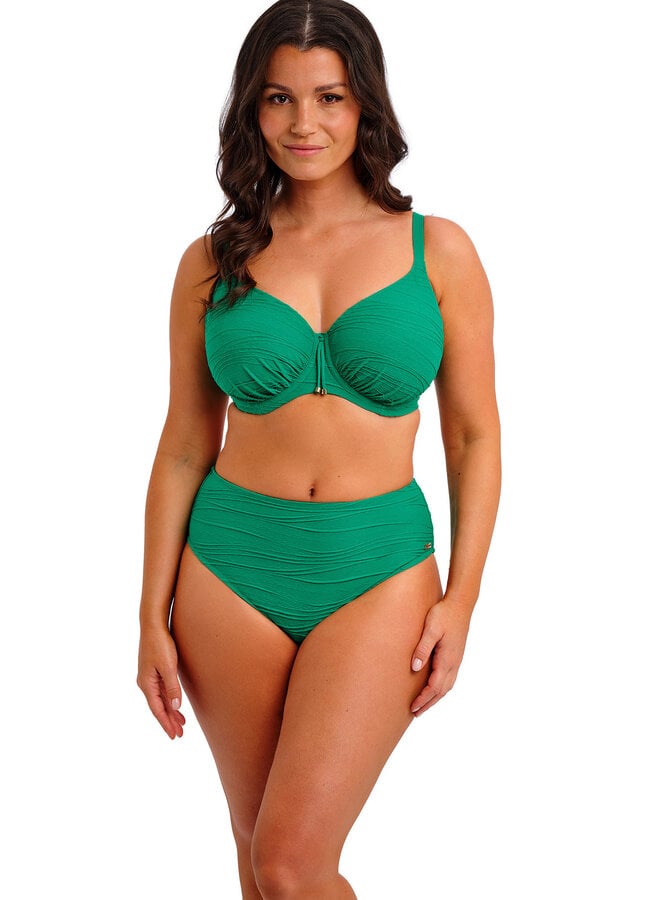 Bikini Top Beach Waves Gathered Tourmaline FS502201