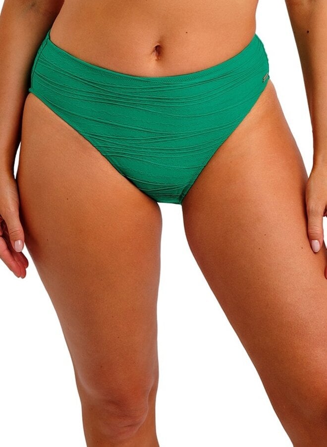 Bikini Slip Beach Waves Mid-Rise Tourmaline FS502272