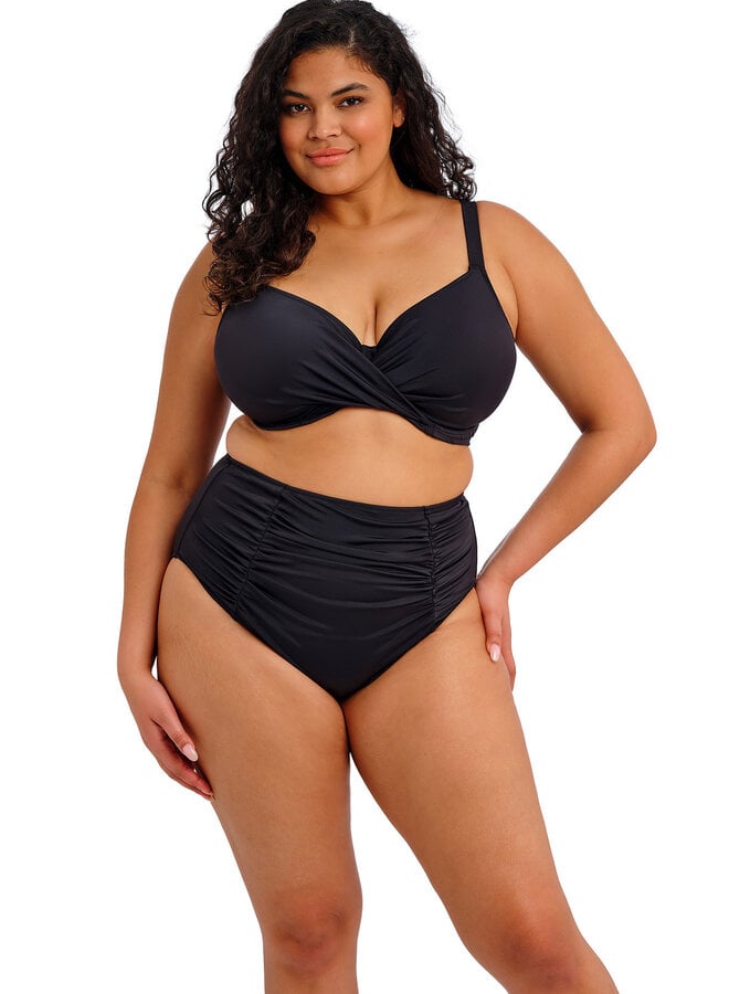 Hoge Bikini Slip Plain Sailing Zwart ES7286