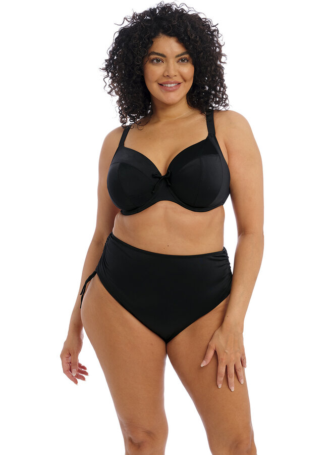 Bikini Slip Plain Sailing Adjustable Zwart ES7287