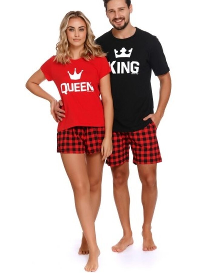 Pyjama voor heren King Zwart Kort PMB.9952
