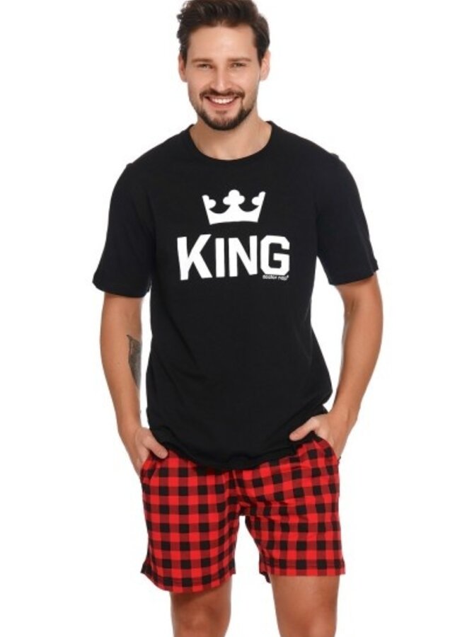 Pyjama voor heren King Zwart Kort PMB.9952
