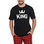 Pyjama voor heren King Zwart Kort PMB.9952