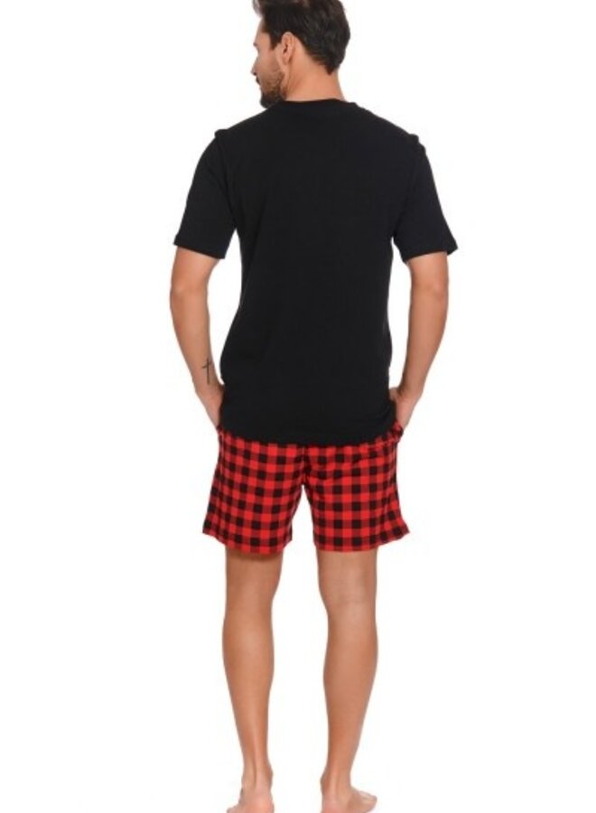Pyjama voor heren King Zwart Kort PMB.9952
