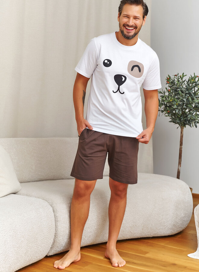 Familie Pyjama voor papa Hondje Brownie PMB.7410