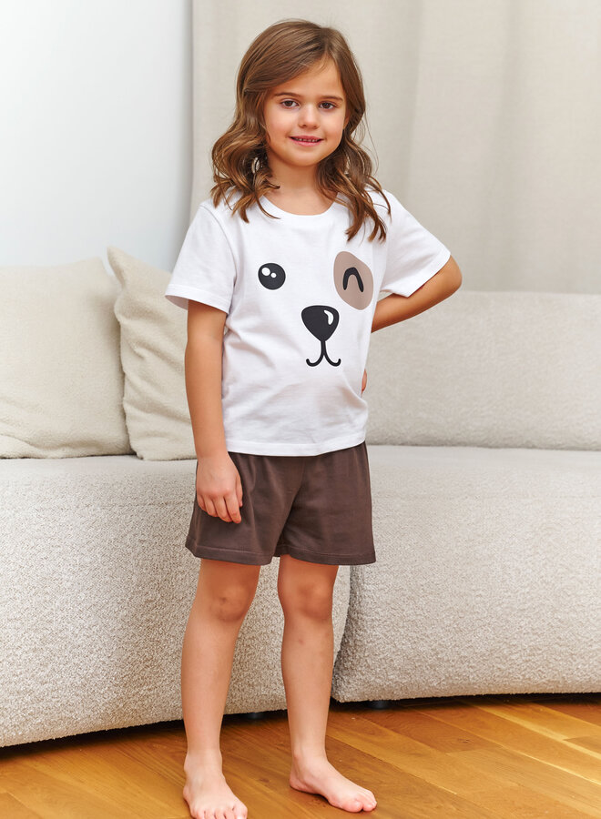 Familie Pyjama voor kinderen Hondje Brownie PDU.7411