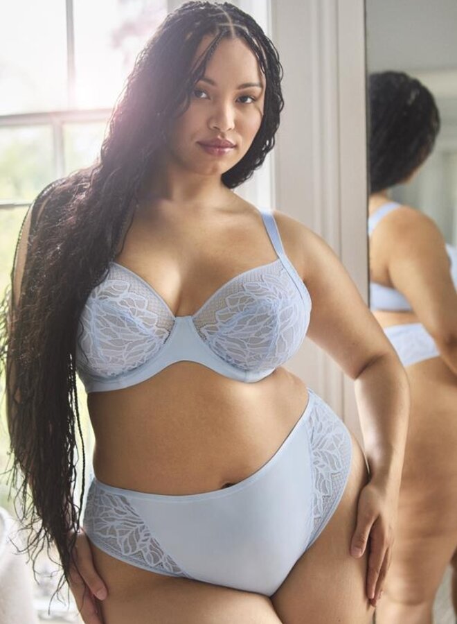 Sophia Plunge Bh Dusky Blue 11196