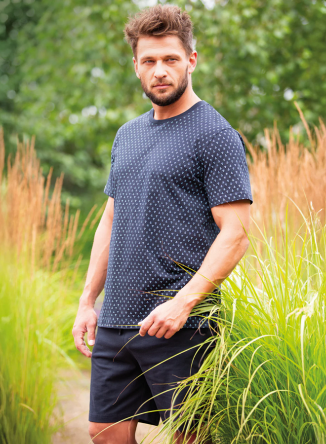 Pyjama voor heren Katoen Navy MNS 936