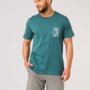 Pyjama voor heren Katoen Turquoise/Grijs MNS 741
