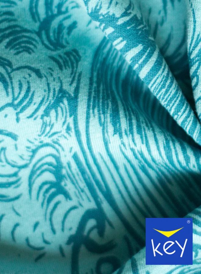Pyjama voor heren Katoen Turquoise/Petrol MNS 738