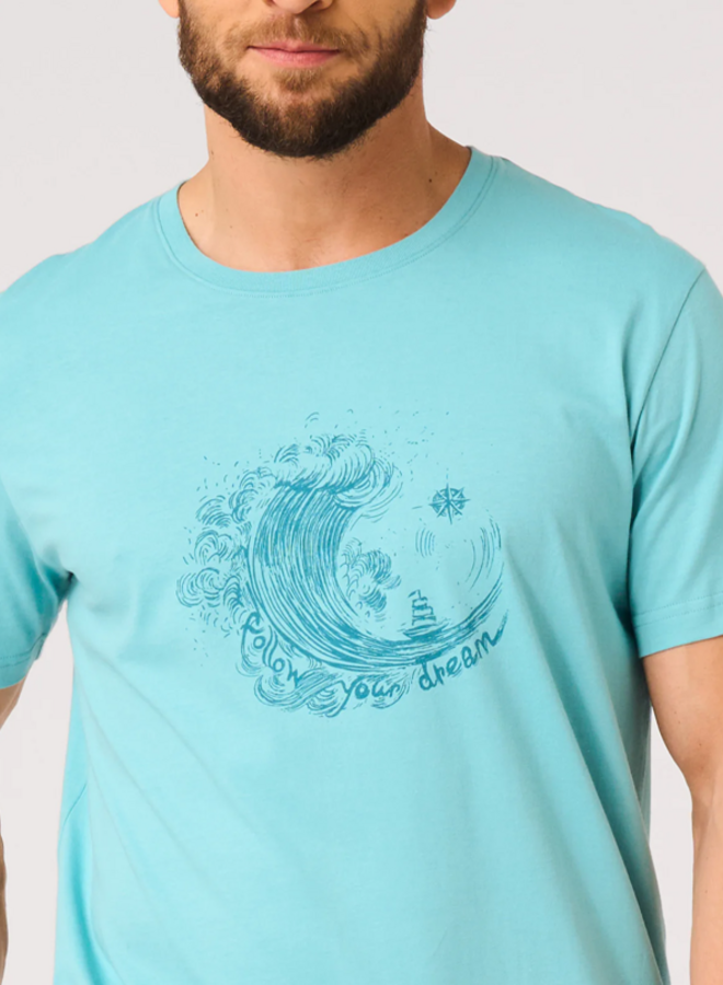 Pyjama voor heren Katoen Turquoise/Petrol MNS 738