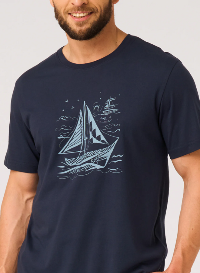 Pyjama voor heren Katoen Blauw/Grijs MNS 731