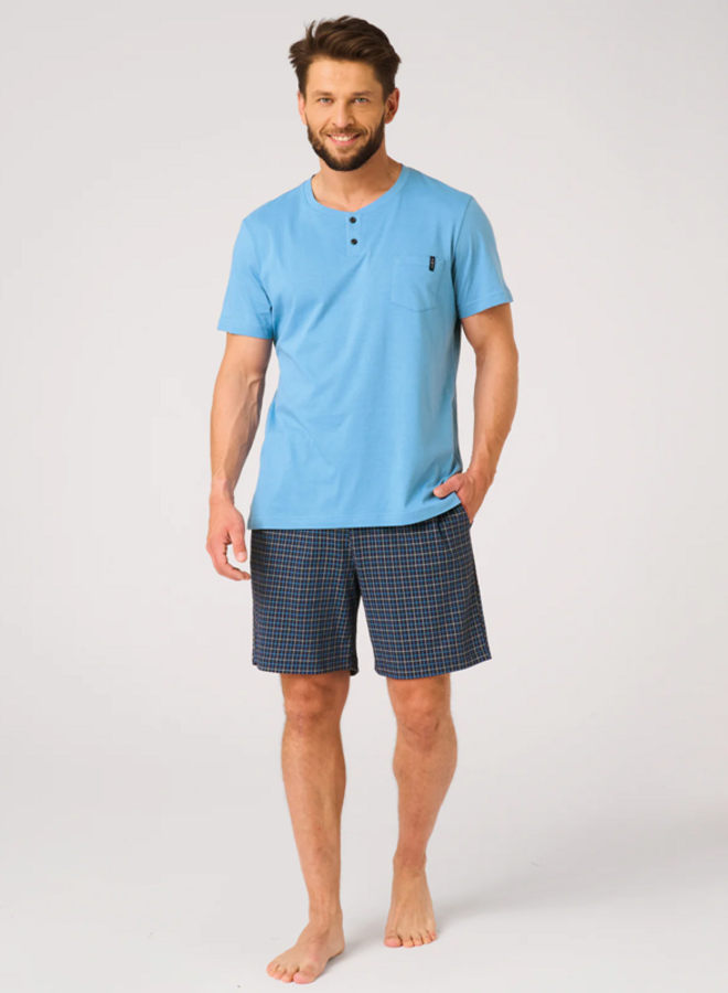 Pyjama voor heren Katoen Blauw MNS 414