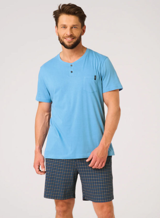 Pyjama voor heren Katoen Blauw MNS 414